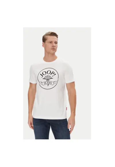 Tricou barbati Joop Jeans - 10019357 30045679 - Bumbac - Alb - Alb
