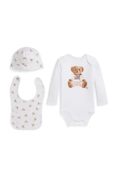 Polo Ralph Lauren body din bumbac pentru bebeluși