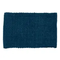 Covoraș de baie albastru închis din material textil 50x80 cm Covelo – Wenko