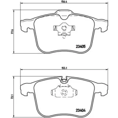 Set placute frana, frana disc BREMBO P 59 049
