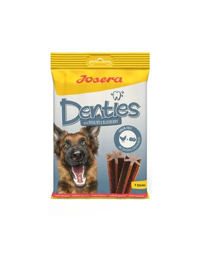 JOSERA Denties with Poultry & Blueberry 6x180g batoane pentru caini, pasare si afine