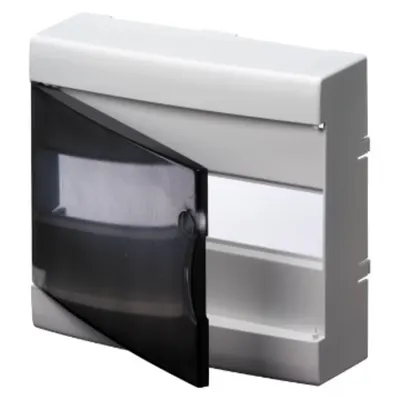 Transparent Smoked Door With Frame For Finishing Support Bases - Ip40 - Clip Fixing