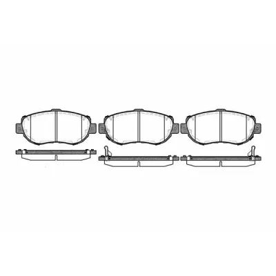 Set placute frana, frana disc REMSA 0456.02