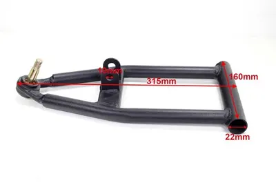 Brat suspensie inferior atv 125,cu pivot conic,negru
