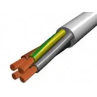 Cablu flexibil cupru MYYM / H05VV-F4X1 mm alb