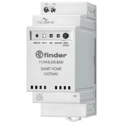 Gateway Modular Yesly, Finder 1Y.GW.8.230.BS00, WiFi 2.4 GHz, Bluetooth, 230 VCA, montaj sina