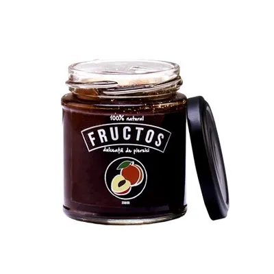 Magiun de piersici cu amaretto si pastaie de vanilie (fara zahar)