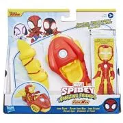 Set masinuta si figurina accesoriu Iron Man, Spidey Prietenii extraordinari