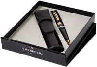 Set de pixuri Sheaffer 300 - Glossy Black, cu husă pentru stilou