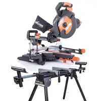 Pachet fierastrau circular stationar multifunctional Evolution R255SMS+ 255mm + stand