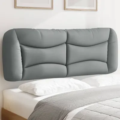 vidaXL Pernă tăblie de pat, Hvar, gri deschis, 140 cm, material textil