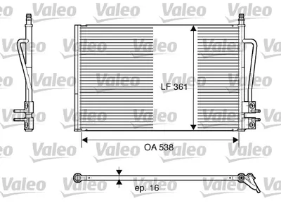 Radiator clima AC FORD FIESTA V, FUSION 1.25-2.0 intre 2001-2012