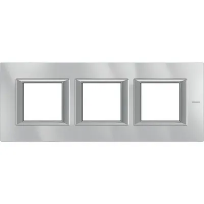 Rama dreptunghiulara Axolute aluminiu monocrom 2+2+2 module orizontal - Aluminiu