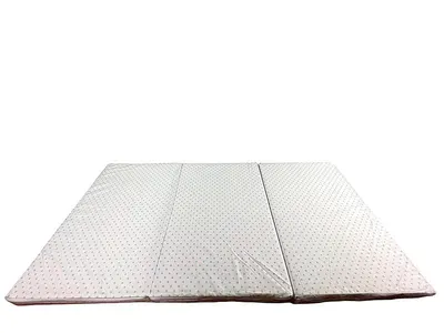Saltea pliabila din spuma poliuretanica 120x60x5 cm Light Blue Dots