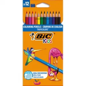 Creioane colorate 12 bucati Tropicolors 2 Bic