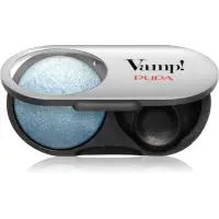 PUPA Milano Vamp! Radiant Baked Eyeshadow fard de culoare vibranta si lunga durata culoare 306 Bon-Ton Blue - WET & DRY 1 g