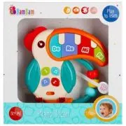 Jucarie bebelusi cu sunete si lumini, piano tucan, Bam Bam 475300, 18+ luni