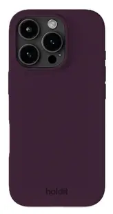 Husă Holdit - Silicone, iPhone 16 Pro, Deep Plum