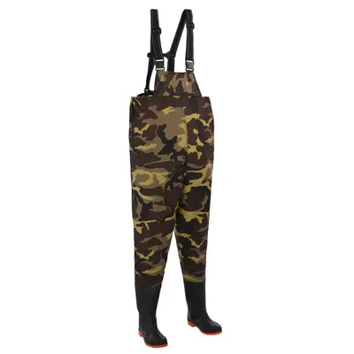 vidaXL Cizme de pescuit cu bot Polyester cu un strat de PVC Mărime 38