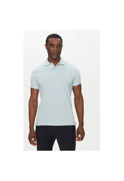 Tricou polo barbati MML0012BU44 - Bumbac - Albastru deschis