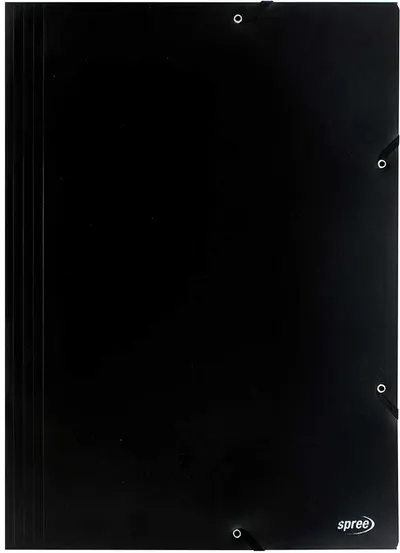 Dosar cu elastic Spree - A3, negru