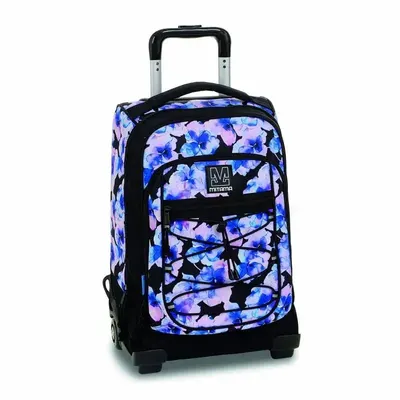 Ghiozdan troller, 51x35x27cm, 4 compartimente, Floral Beat, Mitama