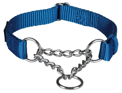 Zgarda Chinga cu Lant Strangulanta 45-70 cm/25 mm Albastru 20292