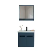 Set mobilier baie Sofia suspendat 3 piese albastru 65 cm