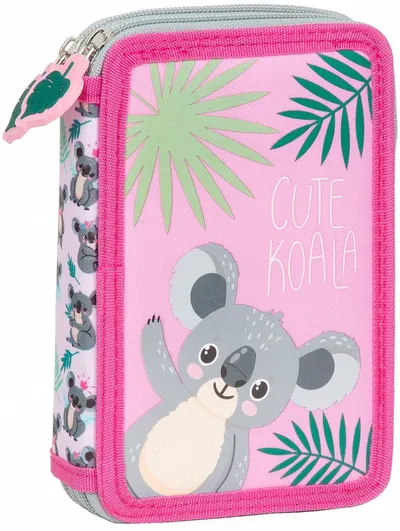 Penar cu rechizite Derform Koala 10 - Cu 2 fermoare