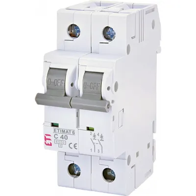 ETIMAT 6 Intrerupatoare automate miniatura 6kA ETIMAT 6 2p C40