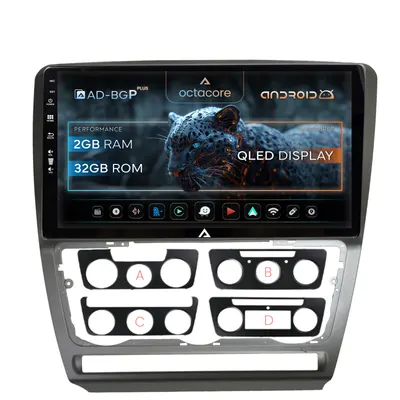 Navigatie Skoda Octavia 2, Android, P-Octacore 2GB RAM + 32GB ROM, 10.1 Inch - AD-BGP10002+AD-BGRKIT048