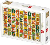 Puzzle 1000 piese - Cats Pattern