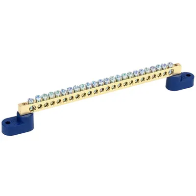 Neutral bus bars with two corner Izolators SHNI-6x9-24-U2-S