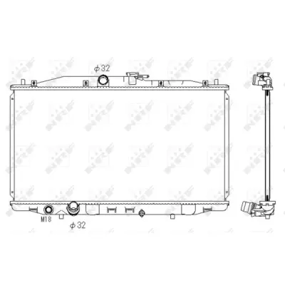 Radiator, racire motor NRF 53392
