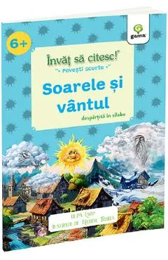 Invat sa citesc povesti scurte pe silabe. Soarele si vantul