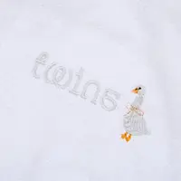 Halat de baie din bumbac pentru copii Twins alb marimea 86-92