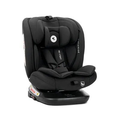 Scaun auto pentru copii i-Size Capella Black cu isofix, rotativ 360 grade, 0 luni-12 ani, 40-150 cm