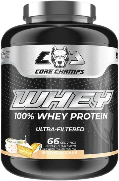100% Whey Protein Ultra-Filtered, tort, 2270 g, Core Champs by Kai Greene
