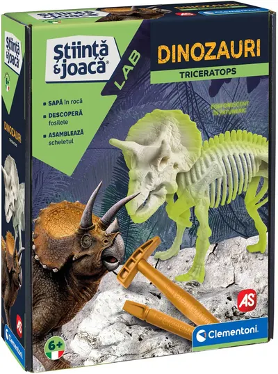 Set educațional Clementoni Stiinta & Joaca - Dinozauri Triceratops