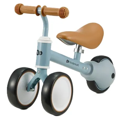 Bicicleta de echilibru KinderKraft - Cutie, albastru deschis