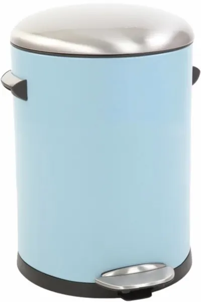 Coș de gunoi EKO Europe - Belle Deluxe, 3 L, albastru deschis