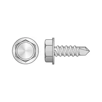 Surub Autoforant Cap Hex Forma K, DIN 7504 Inox A2, 3.9 x 16 mm