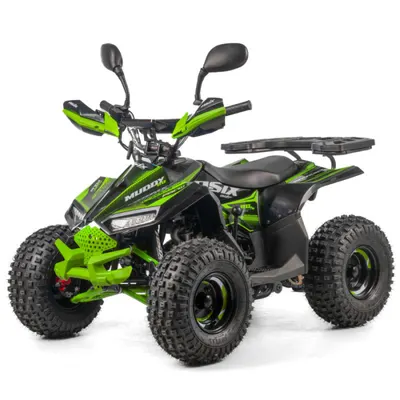Atv copii Asix Muddy A2 110cc, roti 7 inch, 1+1 viteze, culoare negru verde