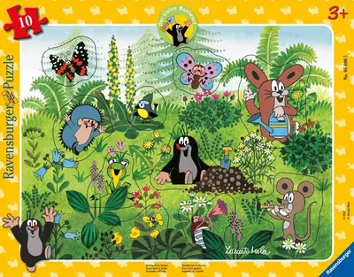 Puzzle pentru copii Ravensburger din 10 piese - Jocuri distractive în grădină