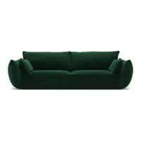 Canapea verde-închis cu tapițerie din catifea 208 cm Vanda – Mazzini Sofas