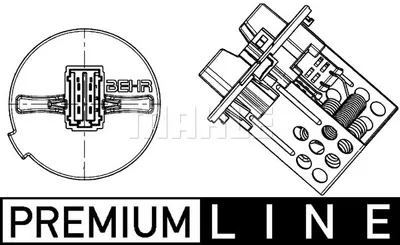 Rezistenta ventilator habitaclu regulator CITROEN C4, C4 GRAND PICASSO I, C4 I, C4 PICASSO I 1.4-2.0D intre 2004-2013