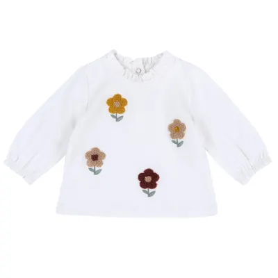 Bluza copii Chicco, alb, 00420-69MFCO