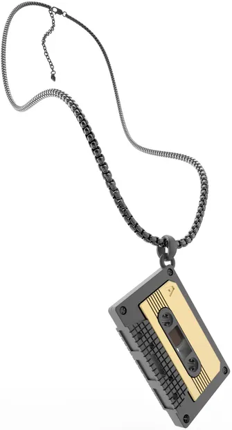Colier cu medalion Metalmorphose - Music Cassette