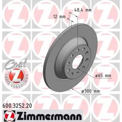 Disc frana ZIMMERMANN 600.3252.20