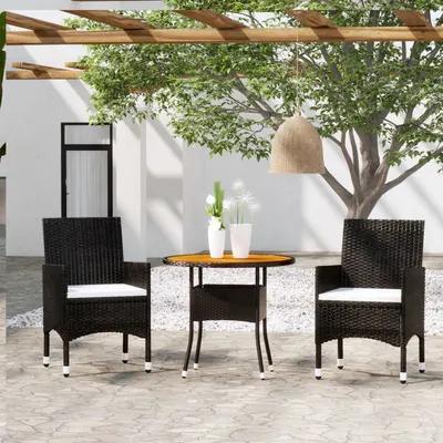 Gossi set mobilier de gradina, 3 piese, poliratan